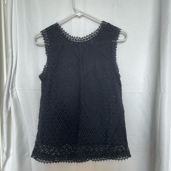 Merona/ Black Lace lined sleeveless tank top​​​​​​​​​​ - Picture 4 of 6